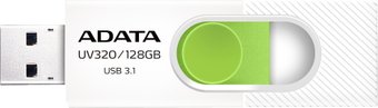 Flash USB ADATA UV320 128GB (белый/зеленый)
