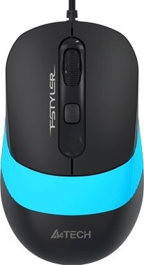 Мышь A4Tech Fstyler FM10 (черный/голубой)