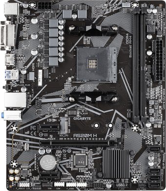 Материнская плата Gigabyte A520M H (rev. 1.x)