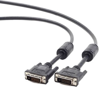 Кабель DVI-D dual link Gembird, 4.5м, black (CC-DVI2-BK-15) 25M/25M, экран, феррит.кольца, пакет