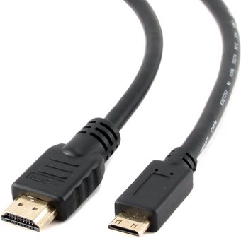 Кабель HDMI- miniHDMI 3.0m, Gembird ver 1.4 (CC-HDMI4C-10), позолоченные контакты, экран, пакет, Bla