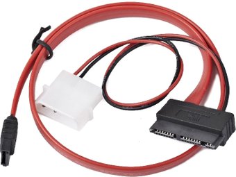 Кабель microSATA(comdo) Gembird/Cablexpert (CC-MSATA-001), molex+SATA/microSATA, 9pin+7pin, для 1.8