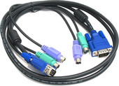 D-Link DKVM-CB5 Кабель для KVM переключателей (PS/2+PS/2+VGA15M, 4.5м)