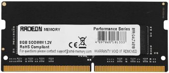 Модуль памяти AMD Radeon R9 Gamer Series 8GB DDR4 SODIMM PC4-25600 R948G3206S2S-U