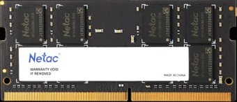 Модуль памяти SODIMM DDR4  8GB PC4-21300 2666Mhz Netac Basic NTBSD4N26SP-08