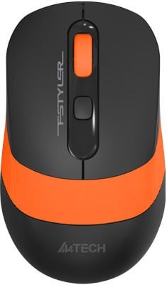 Мышь A4Tech Fstyler FG10S (черный/оранжевый)