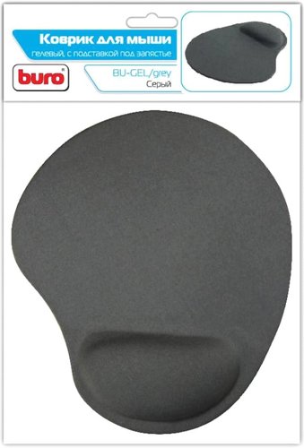 Коврики для мыши Buro BU-GEL (серый)