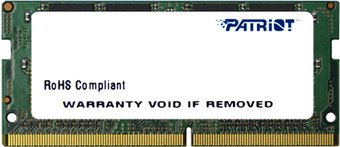 Модуль памяти SO-DIMM  4Gb DDR III PC-12800 1600MHz Patriot PSD34G160081S
