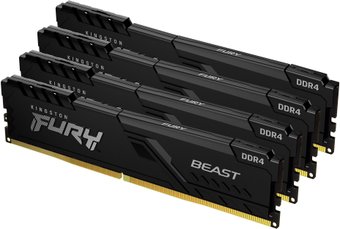 Модуль памяти Kingston FURY Beast 4x32GB DDR4 PC4-25600 KF432C16BBK4/128