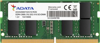 A-Data Premier 8GB DDR4 SODIMM PC4-21300 AD4S26668G19-SGN