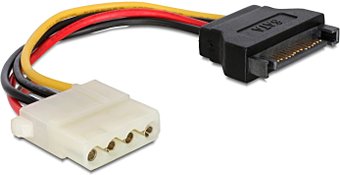 Кабель SATA Power Gembird (CC-SATA-PS-M) 15см, 4pin/15pin,
