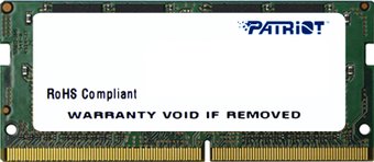 Модуль памяти SODIMM DDR4 16Gb PC4-19200 2400Mhz Patriot PSD416G24002S