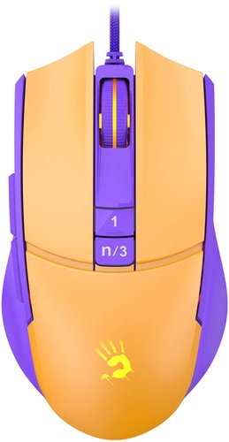 Мышь A4Tech Bloody L65 Max (желтый/фиолетовый)