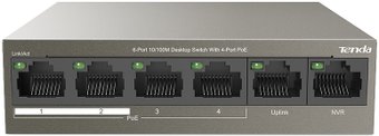 Коммутатор Tenda TEF1106P-4-63W