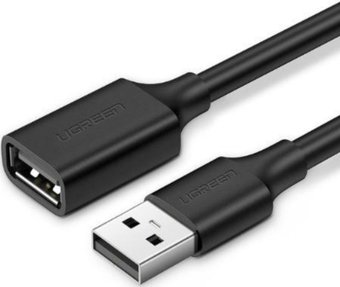 Ugreen US103 USB Type-A - USB Type-A (3 м, черный)