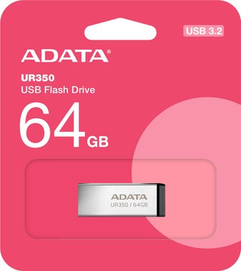 Flash USB ADATA UR350 64GB UR350-64G-RSR/BK