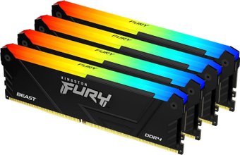 Модуль памяти Kingston FURY Beast RGB 4x8ГБ DDR4 3200 МГц KF432C16BB2AK4/32