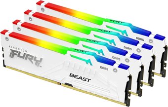 Модуль памяти Kingston FURY Beast RGB 4x16ГБ DDR5 6000 МГц KF560C40BWAK4-64
