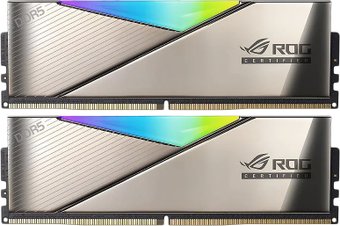 Модуль памяти ADATA XPG Lancer RGB ROG 2x16ГБ DDR5 6600 МГц AX5U6600C3216G-DCLARROG