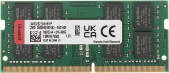 Модуль памяти Kingston 16GB DDR4 SODIMM PC4-25600 KVR32S22D8/16WP