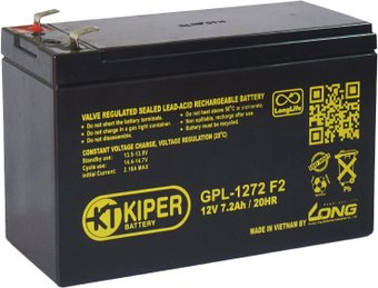 Аккумулятор для ИБП Kiper GPL-1272 F2 (12В/7.2 А·ч)