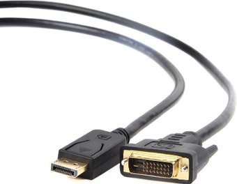 Кабель DP- DVI Gembird, 1.8м (CC-DPM-DVIM-6) экран, пакет, Black